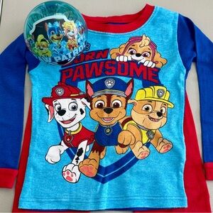 Nickelodeon's 2-Piece Paw Patrol Pajamas | 4T | Free Ball | Long Sleeve & Pants